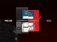 Anbernic RG DS är mycket större än Nintendos DSi. (Bildkälla: Anbernic via r/SBCGaming - redigerad)