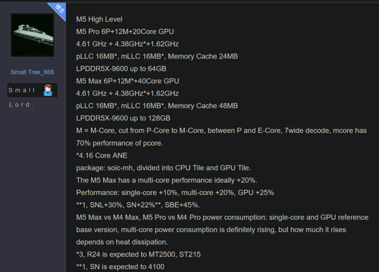 Apple Specifikationer för M5 Pro och M5 Max