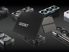 GDDR7-minne visas med Nvidia RTX 50-seriens GPU:er (Bildkälla: Memphis Electronic, Nvidia Blog med redigeringar)