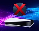 PS5-konsol avbildad med en fysisk spelskiva