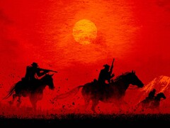 Silhuett av Red Dead Redemption 2-karaktärer på hästryggen. (Bildkälla: Rockstar)