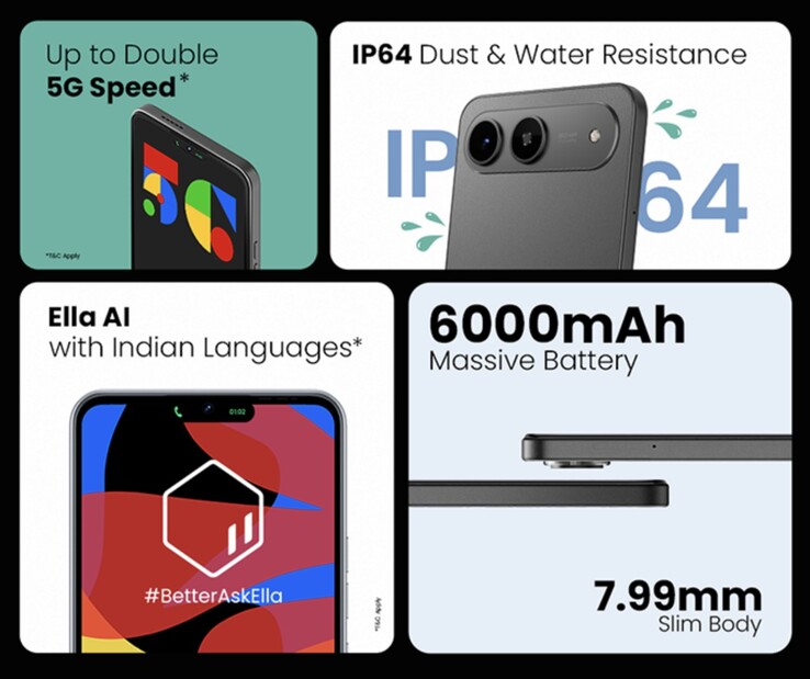 Tecno Spark Go 5G-budgetsmartphone har ett respektabelt utbud av funktioner. (Bildkälla: Tecno)