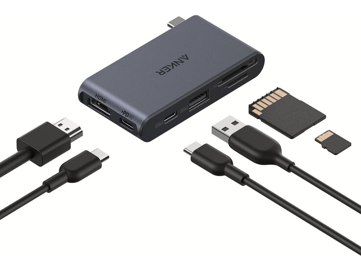 Anker Nano USB-C Hub (6-i-1, 5Gbps). (Bildkälla: Anker)