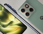 Motorola Edge 70 i sina två kända lanseringsfärger. (Bildkälla: via Evan Blass)