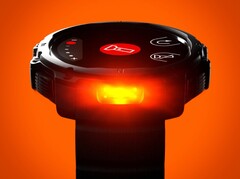 Polar Street X Smartwatch har en LED-ficklampa som även kan lysa rött.