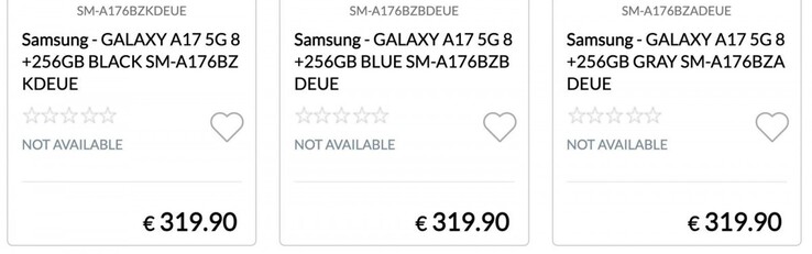 Prissättningen på Galaxy A17 och A17 5G påstås läcka ut i förväg. (Källa: Epto)