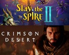 Banner för Slay the Spire 2 och Crimson Desert mars Steam-försäljning