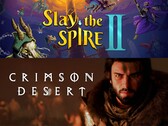 Banner för Slay the Spire 2 och Crimson Desert mars Steam-försäljning