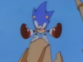 En AI-uppskalad rendering av Sonic CD:s öppning