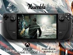 En Steam Deck-enhet som kör Quantum Break (Bildkälla: Steam; redigerad)