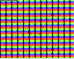 Subpixelstruktur med matris för beröringssensor