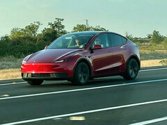 Tesla Model Y Standard återgiven i röd färg (Bildkälla: Moose/X)