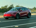 Tesla Model Y Standard återgiven i röd färg (Bildkälla: Moose/X)