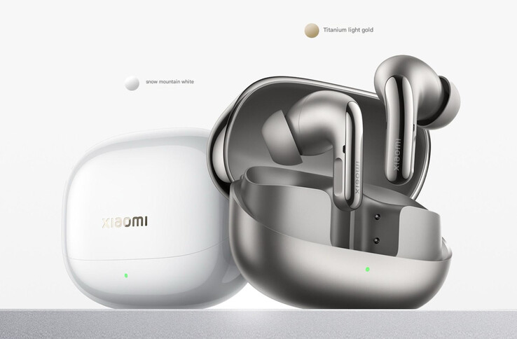 Den vanliga Xiaomi Buds 5 Pro kommer i ett urval av två färger. (Bildkälla: Xiaomi)