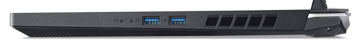 Höger: 2x USB 3.2 Gen 2 (USB-A)