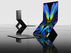 Den senaste Zenbook Duo har fortfarande ett inbyggt stativ för ett genomarbetat dubbelskärmsläge. (Bildkälla: Asus)