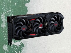 Radeon RX 9070 GRE är enligt uppgift en nedbantad version av RX 9070 (PowerColor RX 9070 på bilden här). (Bildkälla: PowerColor, Unsplash, redigerad) 