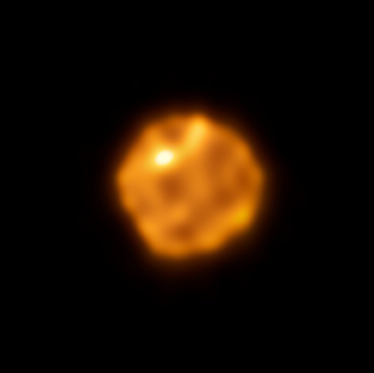 Bilden tagen av ALMA som visar Betelgeuse.