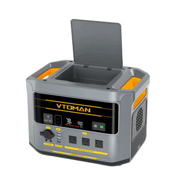 Det portabla kraftverket Vtoman FlashSpeed 2400 har en design med platt topp