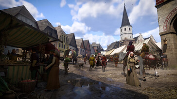 En bild som visar staden Kuttenberg i Kingdom Come: Deliverance II. (Bildkälla: Steam)