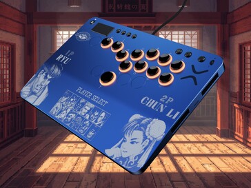 Victrix Pro KO Leverless Fight Stick Street Fighter II: Champion Edition vy uppifrån i vinkel