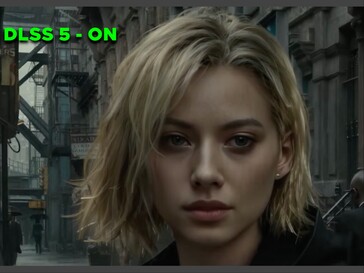 Grace från Resident Evil Requiem under DLSS på film.