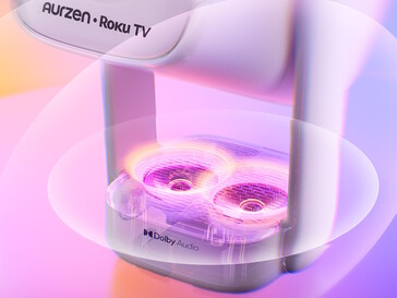 Aurzen Eazze D1R Air-projektorn levereras med dubbla 5W Dolby Audio-högtalare.
