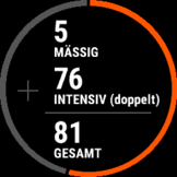 Intensitetsminuter (detaljerad vy)