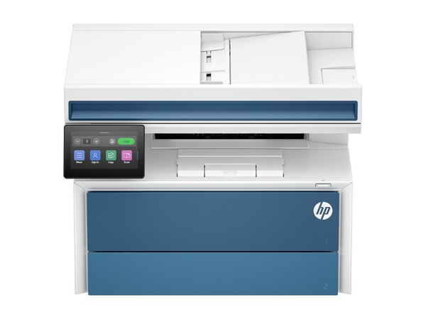 HP LaserJet Pro MFP 4112fdw kan skriva ut, kopiera, skanna och faxa.