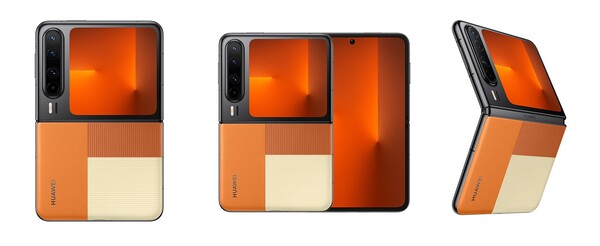 Huawei Pura X Snygg orange.