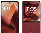 Rio Red kommer att vara en av fyra lanseringsfärger för Razr 60 Ultra. (Bildkälla: via Evan Blass)