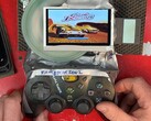 DIY-versionen av "Frankenstein", PlayStation 2 slim, bärbar handhållen spelkonsol med exponerad hårddisk