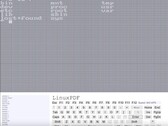 Konsolskärmdump av LinuxPDF som utför kommandot "ls" medan Linux körs i en PDF-fil. (Bildkälla: Ading2210 på Github)