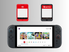 Spelkort och Game-Key-kort visas ovan Nintendo Switch 2 (Bildkälla: Nintendo of America med redigeringar)