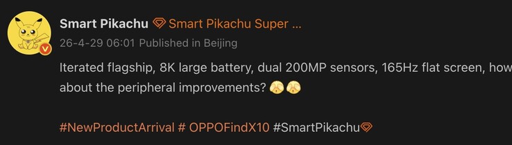 Läckta detaljer om Oppo Find X10.