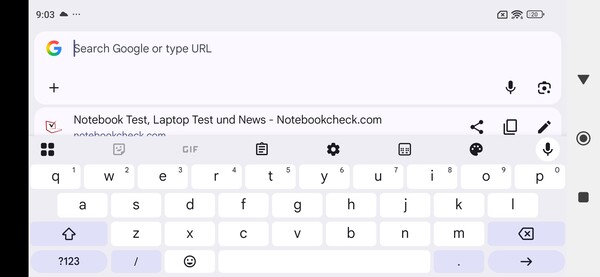 Liggande tangentbord