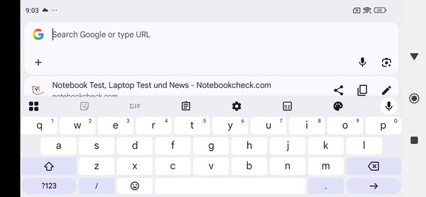 Liggande tangentbord