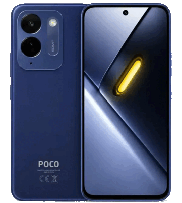 Poco C9 Pro i blått.
