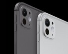 Apple iPad Pro M5 i färgerna space black och silver, med sin tunna kropp och en enda bakre kamera. (Bildkälla: Apple)