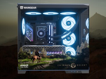 Maingear Crimson Desert Limited Edition PC vänster sida visas