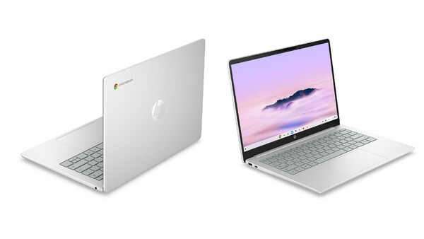 HP Chromebook 14 (2026) i Glacier Silver. (Bildkälla: HP)