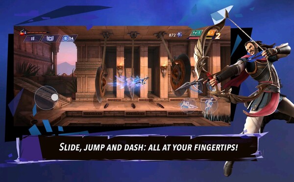 Prince of Persia: The Lost Crown har touch-kontroller men har även stöd för en handkontroll. (Bildkälla: Ubisoft)