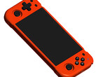XU40 H55 ser ut att vara modellerad på Switch Lite men med en omplacerad d-pad och vänster joystick. (Bildkälla: XU Retro via Retro Handhelds)