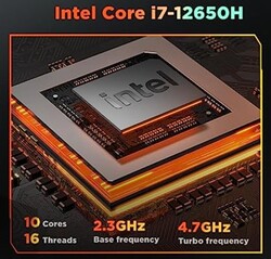 Intel Core i7-12650H (källa: Nipogi)