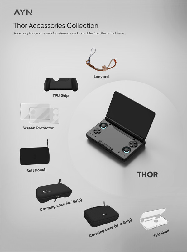 AYN Thor-tillbehören kan se annorlunda ut än vad som visas på bilden. (Bildkälla: AYN Technologies)
