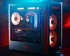 Den nya begränsade upplagan av Omen 35L har en design med Valorant-tema. På bilden: den stationära gamingdatorn. (Bildkälla: HP)
