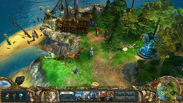 På bilden: En skärmbild från spelet King’s Bounty: Crossworlds.