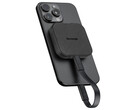 Den MagSafe-kompatibla NX-P4MG kostar från ca $188 i Japan. På bilden: den bärbara SSD-enheten kopplad till en iPhone. (Bildkälla: Nextorage)