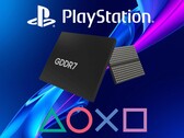 PlayStation-logotypen med GDDR7-minne visas (Bildkälla: Sony PlayStation, Memphis Electronic GmbH med redigeringar)