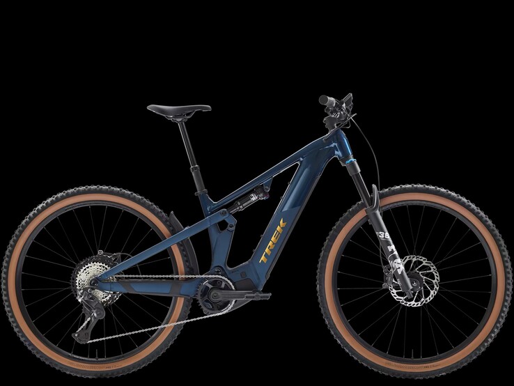 Trek Powerfly+ FS 8 Gen 4 i färgen blue sage